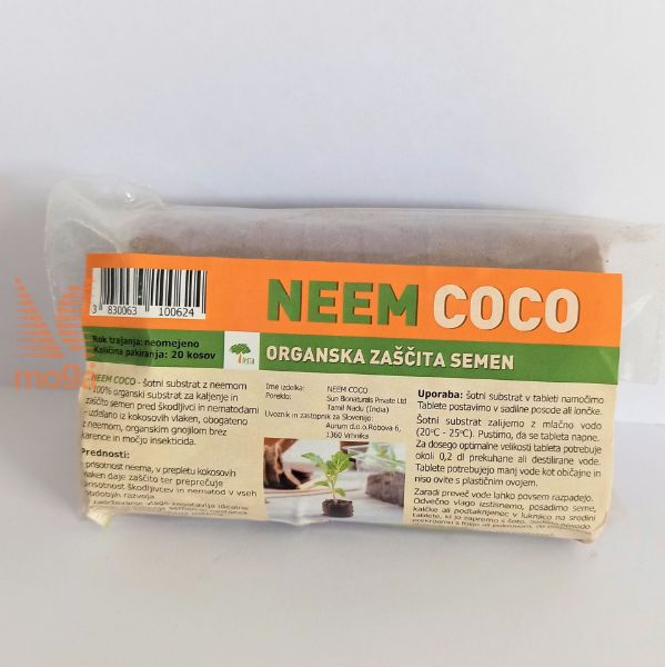 Picture of Neem Coco |Peat tablets|100% organic germination substrate |20 pcs|